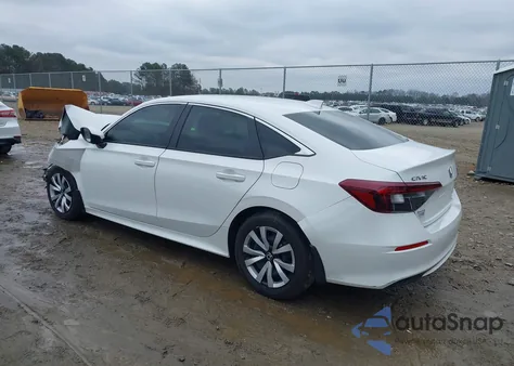2025 Honda Civic Lx из США, поврежденный, VIN 2HGFE2F2XSH527365
